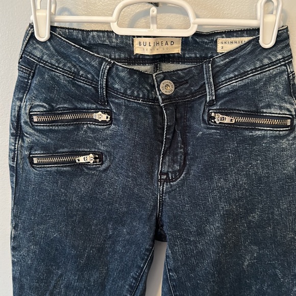 Blue acid wash jeans. Size 3. High wasted skinny jeans - Picture 2 of 5